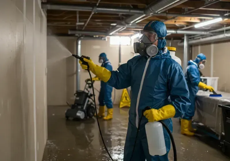 Basement Sanitization and Antimicrobial Treatment process in Belle Meade, TN